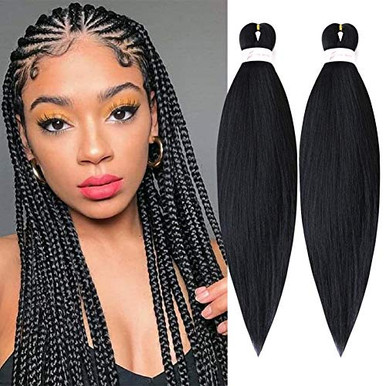 Yaki Braiding Hair Pre Stretched 26 Inch 4 packs Long Easy Braid Hair ...
