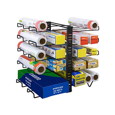 X cosrack Large Wrap Organizer Rack Adjustable WrapStand with 10 Wire ...