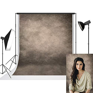UrcTepics 5x7ft Microfiber Beige Portrait Background for Photographer ...