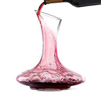 1500Ml Hand Blown Lead Free Glass Wine Decanters And Carafeswith Aerator Crystal Wine Breather Carafe With Lid