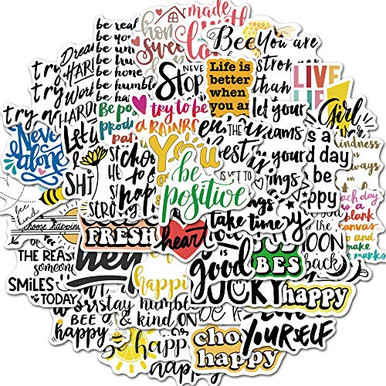 Inspirational Stickers for Hydroflasks 50 Pcs Encouragement ...