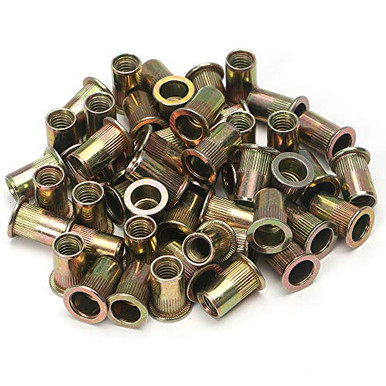 Threaded Inserts Rivet Nuts 25 Pack 1/4-20 Steel Insert Nut Rivnut - View #13