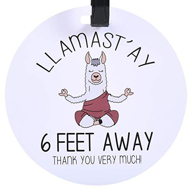 THREE LITTLE TOTS Llamaste 6ft Away Please Don t Touch Baby Car Seat ...