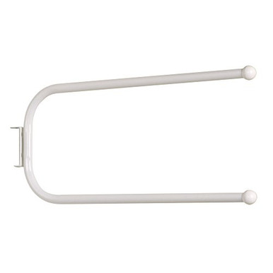 Hinge Snapper Racks Household Essentials Hinge-It Spacemaker Double Bar Rack White ...