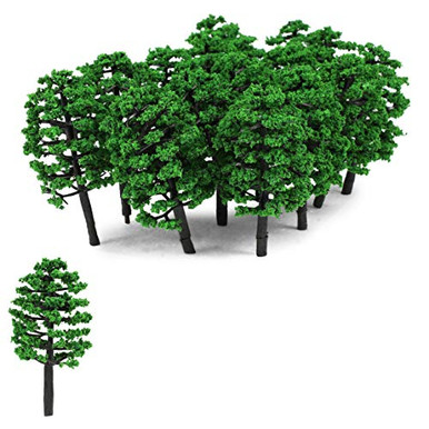 Miniature Model Trees for Dioramas Model Railroad Scenery 3-5 in 20 ...