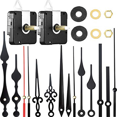 2 Pieces High Torque Long Shaft Clock Movement Mechanism with 5 ...