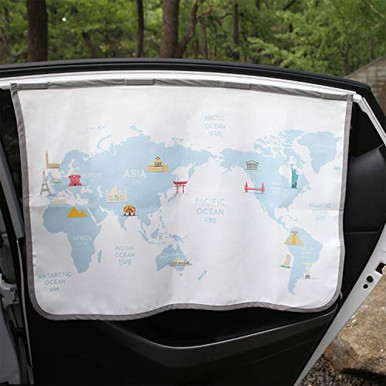 Magnetic Car Sun Shade Curtain For Side Window Baby Kids Children Sunshade Protector Protects Glare Heat Blocks Uv Rays Interior Blocker Blind - View #3