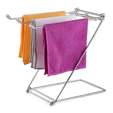 TKDMR Foldable 304 Stainless Steel Kitchen Rag Rack Drying Rack ...