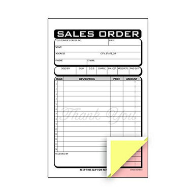 Small Business 3-Part Carbonless Invoice Form Pad - 50 Sets - 4 1-4 x 7 ...