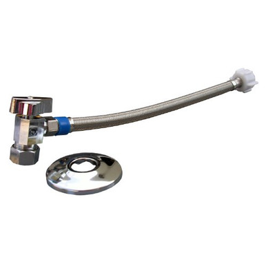 LASCO 06-7241 Stainless Steel Braided Supply Line Kit for Toilets 5-8 ...