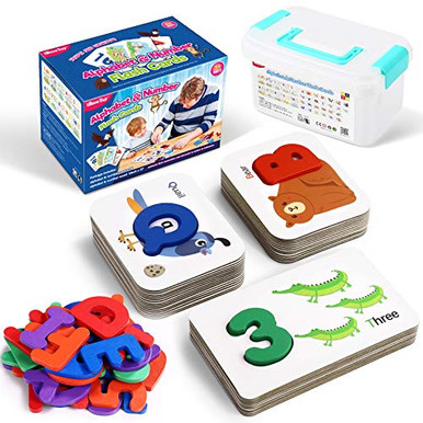 Flash Cards Set Numbers and Alphabets Flash Cards for Kids Educational ...