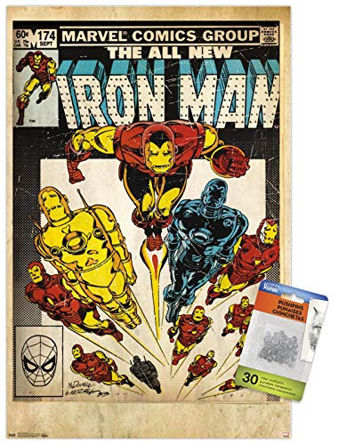 Marvel Comics - Iron Man - Cover 174 Wall Poster with Push Pins ...
