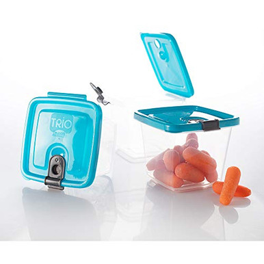 24 Piece Plastic Food Storage Containers w/attached Lids. Multi sizes ...