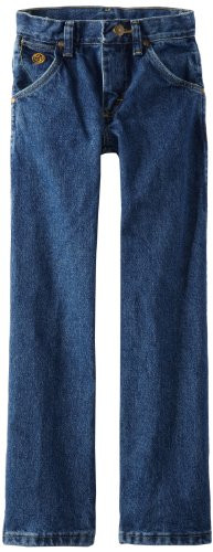 Wrangler Jeans Cowboy Cut Originali Per Ragazzi - George Strait - Denim Pesante Stone, 12 Slim