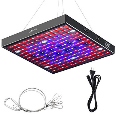 LaMuVii 75W LED Grow Lights Full Spectrum Panel Grow Lamp with IR UV ...