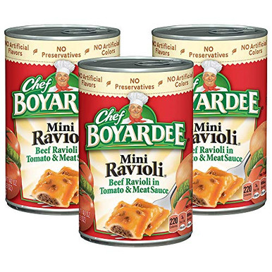Chef Boyardee Canned Pasta 40oz Can Pack of 4 Choose Flavor Below Mini ...