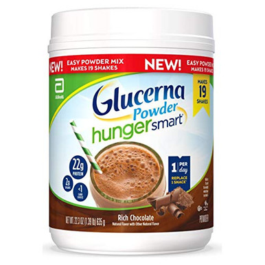 Glucerna Hunger Smart Powder with 22g of Protein and 2g Sugars Gluten ...