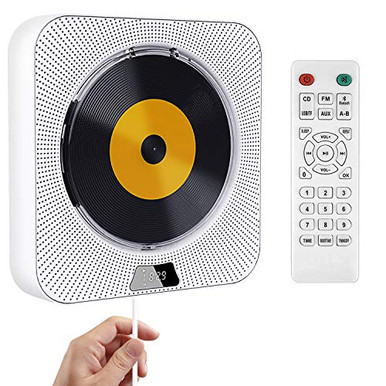 Portable CD Player with Dust Cover-LCD Screen ?Wall Mountable Bluetooth ...