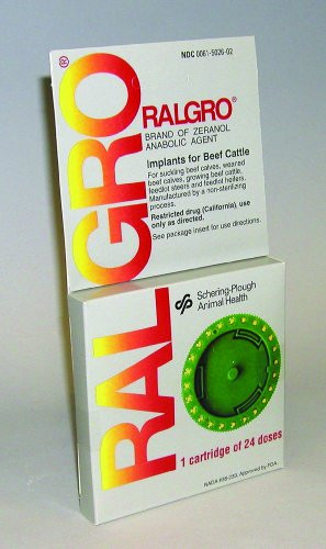 MERCK AH CATTLE 007-1411000 042879 24 Dose Ralgro Implant for Beef ...