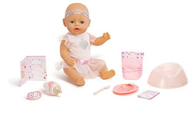 Baby Born Interactive Baby Doll- Blue Eyes - Warehousesoverstock