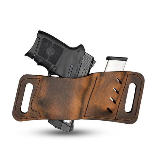 Rapid Slide Micro (OWB) Holster  - Micro Guns Only - Distressed Brown