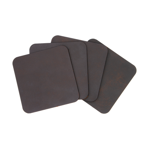 Leather Coasters (4 Pack) - Distressed Brown