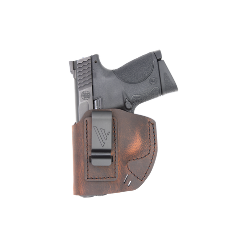 US Concealed Carry Rapid Draw Leather IWB Holster for Compact to Medium  Handguns