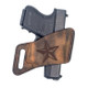Arma (OWB) Holster - Distressed Brown - Size 4 (Micro Compact) - Left Handed - Engraved