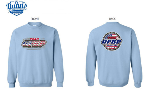 Baby Blue Crewneck 20th Anniversary Flag