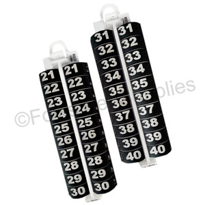 E-Z LOCKRINGS W/ NUMBERS 21 - 40 (10MM) E-Z LOCKRINGS W/ NUMBERS 21 - 40 (10MM)