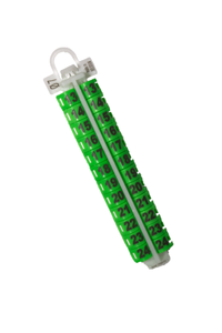EZ LOCKRINGS - SIZE 7 13-24 GREEN