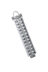 #2734 EZ LOCKRINGS - SIZE 7 13-24   WHITE