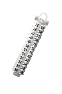 #2777 EZ LOCKRINGS SIZE 8 25-36   WHITE