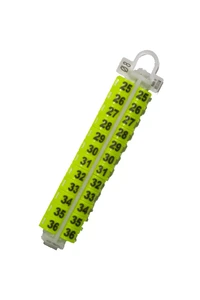 #2752 EZ LOCKRINGS SIZE 8 25-36 YELLOW