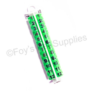 EZ Lockrings Size 7 - Green 1-12