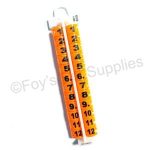 EZ Lockrings Size 8 Orange 1-12 EZ Lockrings Size 8 Orange 1-12