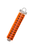 #2763 EZ LOCKRINGS SIZE 8 37-48 ORANGE