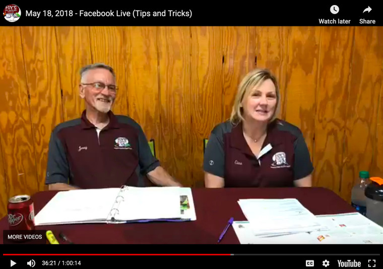 Foy's Facebook Live - Tips and Tricks
