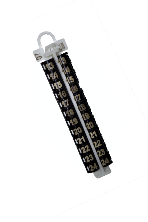 #2739 EZ LOCKRINGS - SIZE 7 BLACK 13-24