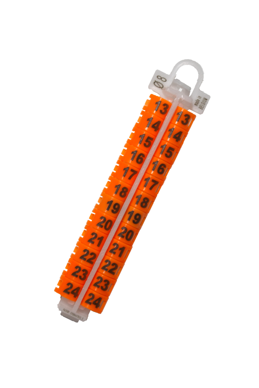 #2761 EZ LOCKRINGS SIZE 8 13-24   ORANGE