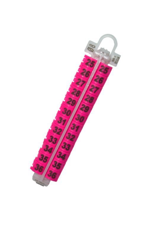 #2767 EZ LOCKRINGS SIZE 8 25-36   PINK