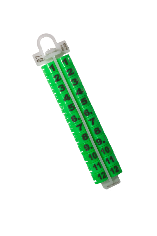 #2713 EZ LOCKRINGS - SIZE 7 GREEN