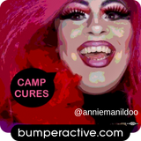Bumper Sticker: CAMP CURES annie manildoo 7/11