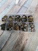 60pc Kit of Metal Screw-in Replacement JEANS Buttons BRONZE #410 (Z-3-5)