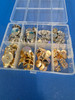 VERY NICE 88pc Replacement Metal Sew-on Buttons KIT Silver & Gold - Assorted Sizes - Flat Style #411 (Z-3-5)