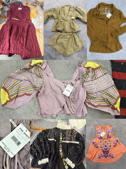 PREORDER: 500pc Womens FREE PEOPLE Summer DRESSES & TOPS #PAL-341