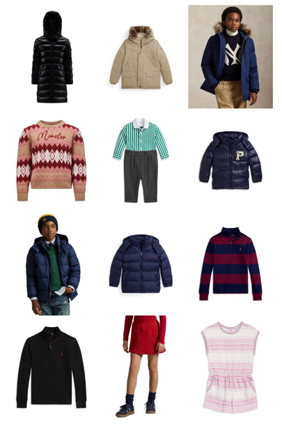 460pc Kids MONCLER Ralph/Polo VERSACE  Sam. KENZO Reiss JOES Vineyard DL #PAL-300