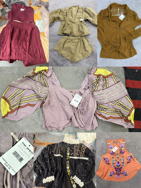PREORDER: 500pc Womens FREE PEOPLE Summer DRESSES & TOPS #PAL-341