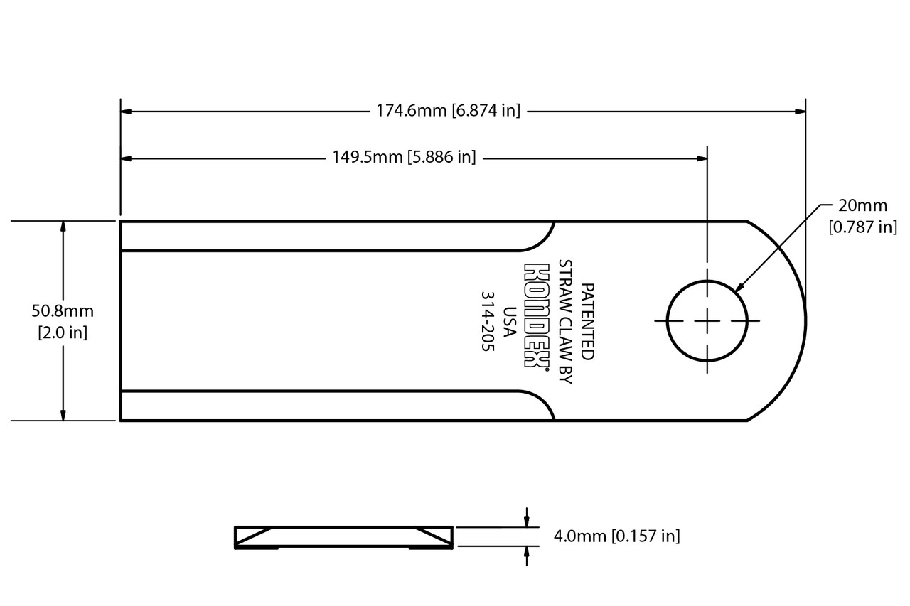Straw Claw® Chopper Blades, Claas Compatible