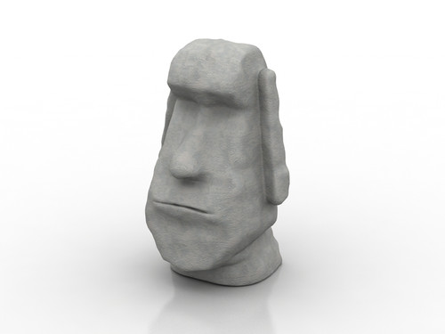 Sculpture MOAI HEAD - 3D model